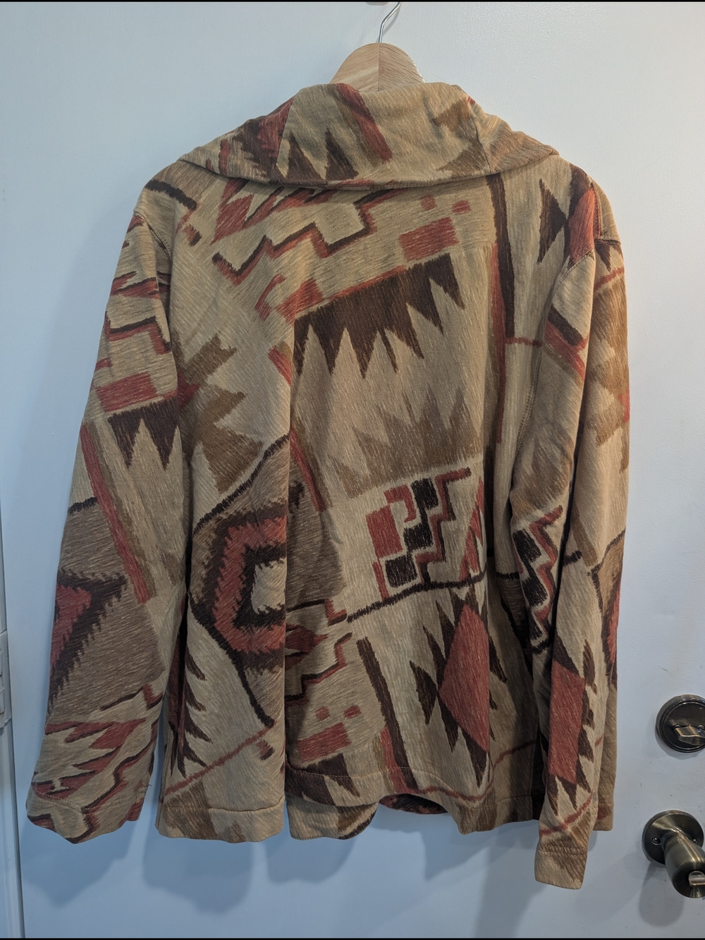 LRL Ralph Lauren Jeans Co Southwestern Aztec Jacket Cardigan Belted Sz 3XL - Picture 4 of 6